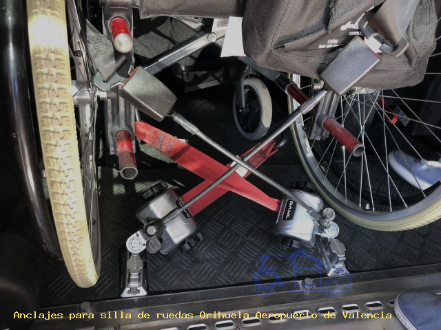 Sujección de silla de ruedas Orihuela Aeropuerto de Valencia